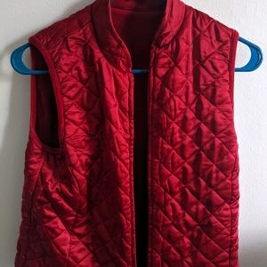 Red reversible vest